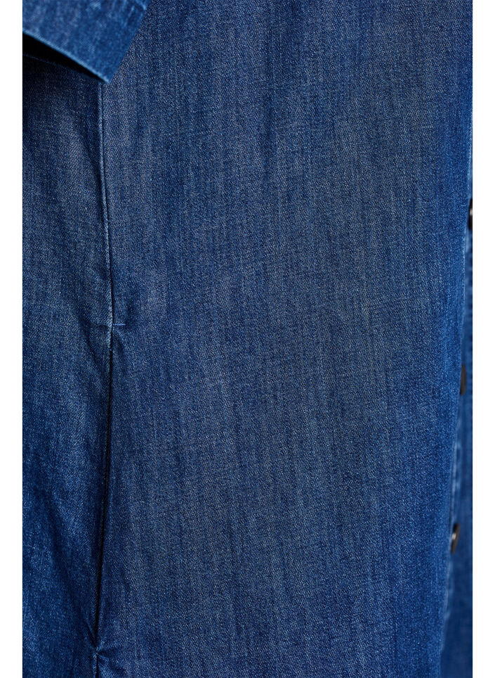Denimowa sp&oacute;dnica midi, Niebieskie, Packshot image number 3