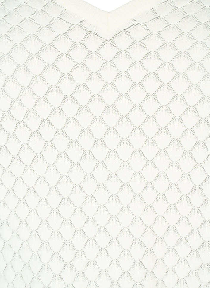 Wzorzysty sweter z bawelny organicznej, Cloud Dancer, Packshot image number 2