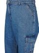 Jeansy cargo z wysokim stanem, Blue Denim, Packshot image number 2