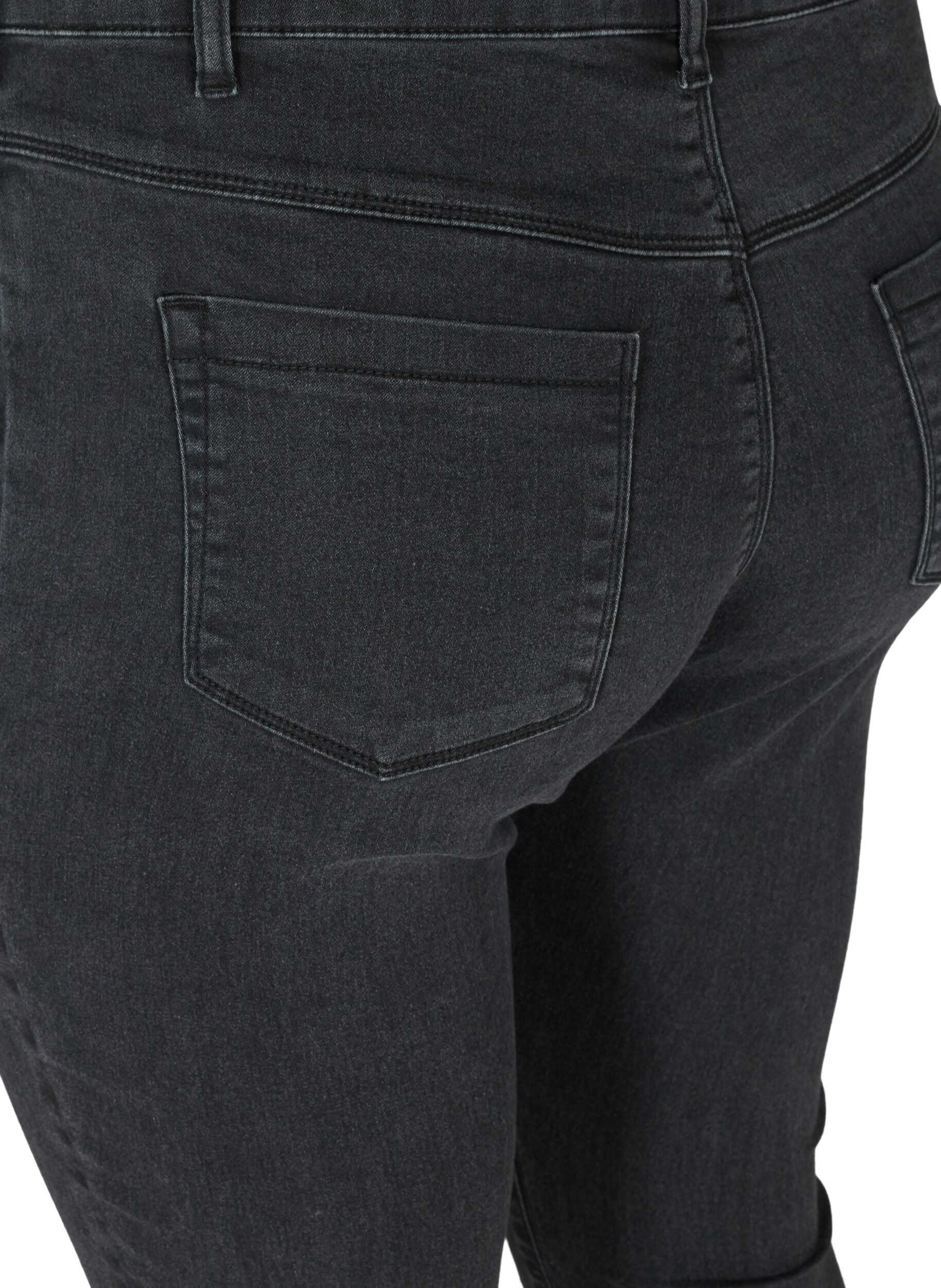 Zizzi Jegginsy wykonane z mieszanki bawelny, Grey Denim, Packshot image number 3