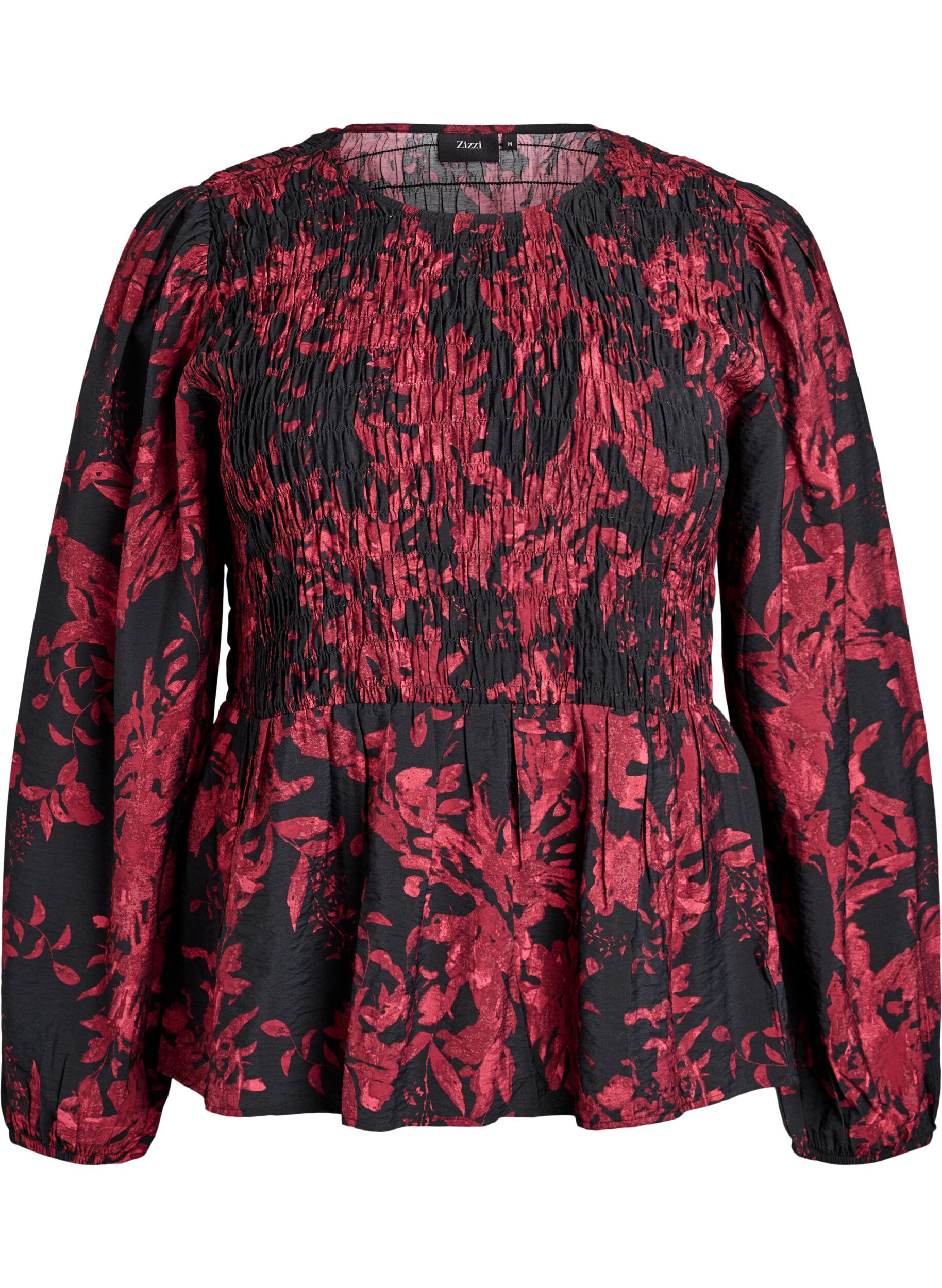 Bluzka z bufkami i dlugim rekawem