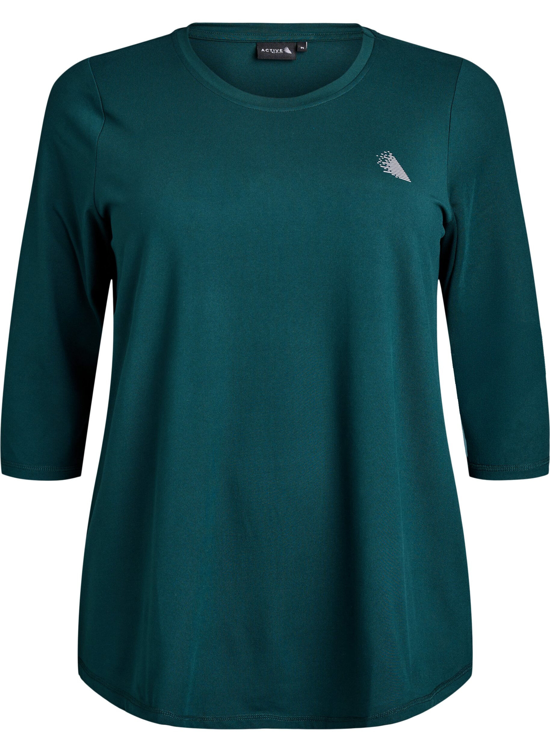 Zizzi Bluzka treningowa z rekawami 3/4, Zielony, Packshot image number 0