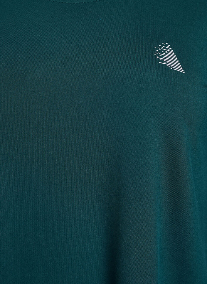  Bluzka treningowa z rekawami 3/4, Zielony, Packshot image number 2