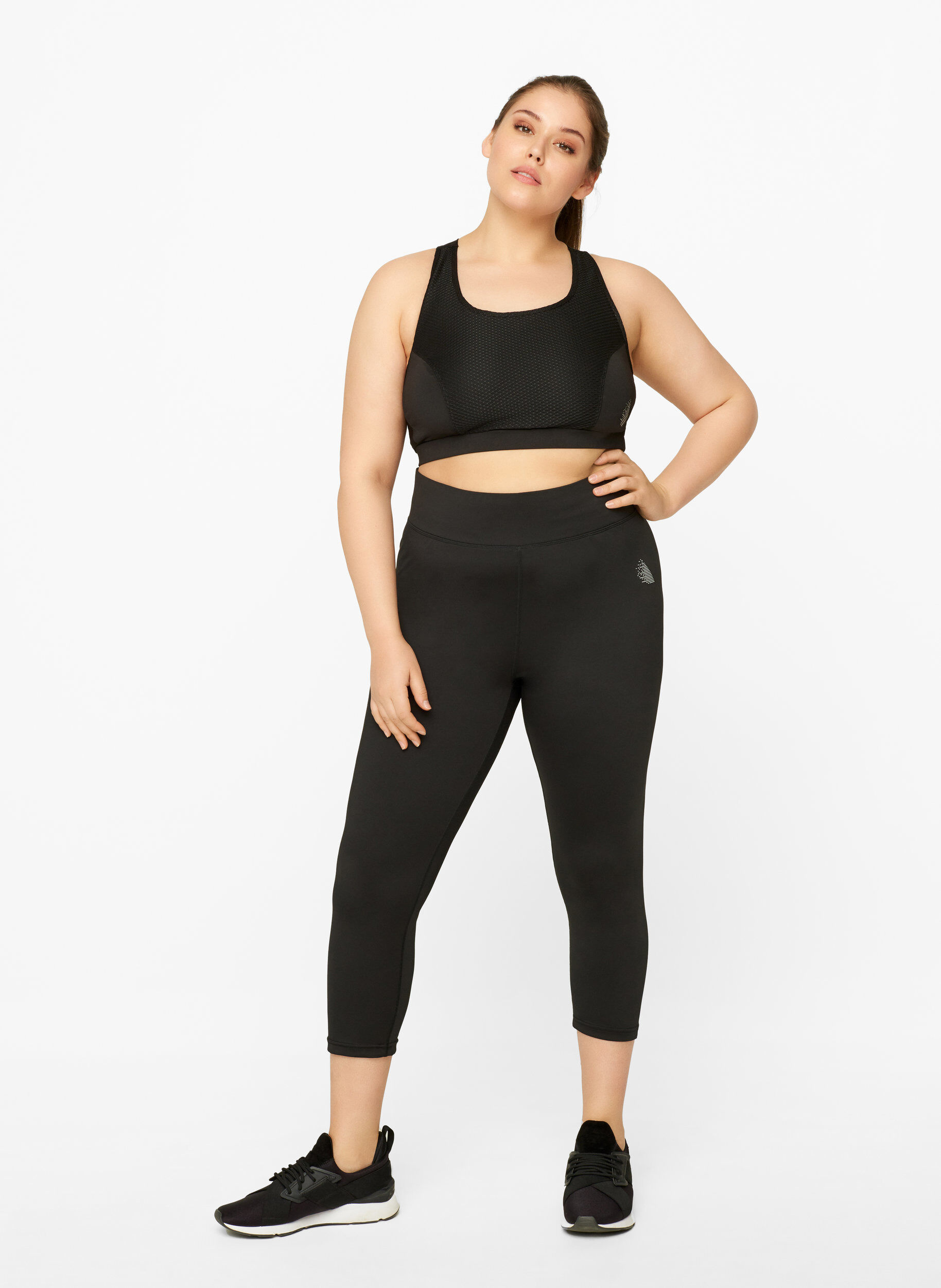 Zizzi Sports leggings, Black, Model image number 3