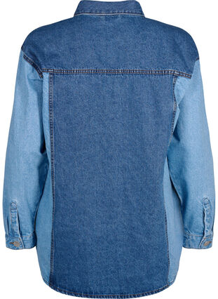 Kolorowa kurtka jeansowa, Light Blue Denim, Packshot image number 1