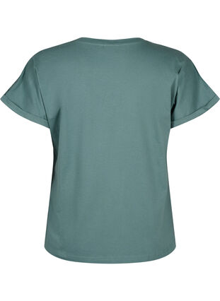 T-shirt z organicznej bawelny z haftem angielskim, Sea Pine, Packshot image number 1