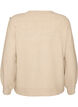 Bluzka dzianinowa z ozdobnym guzikiem, Beżowy, Packshot image number 1