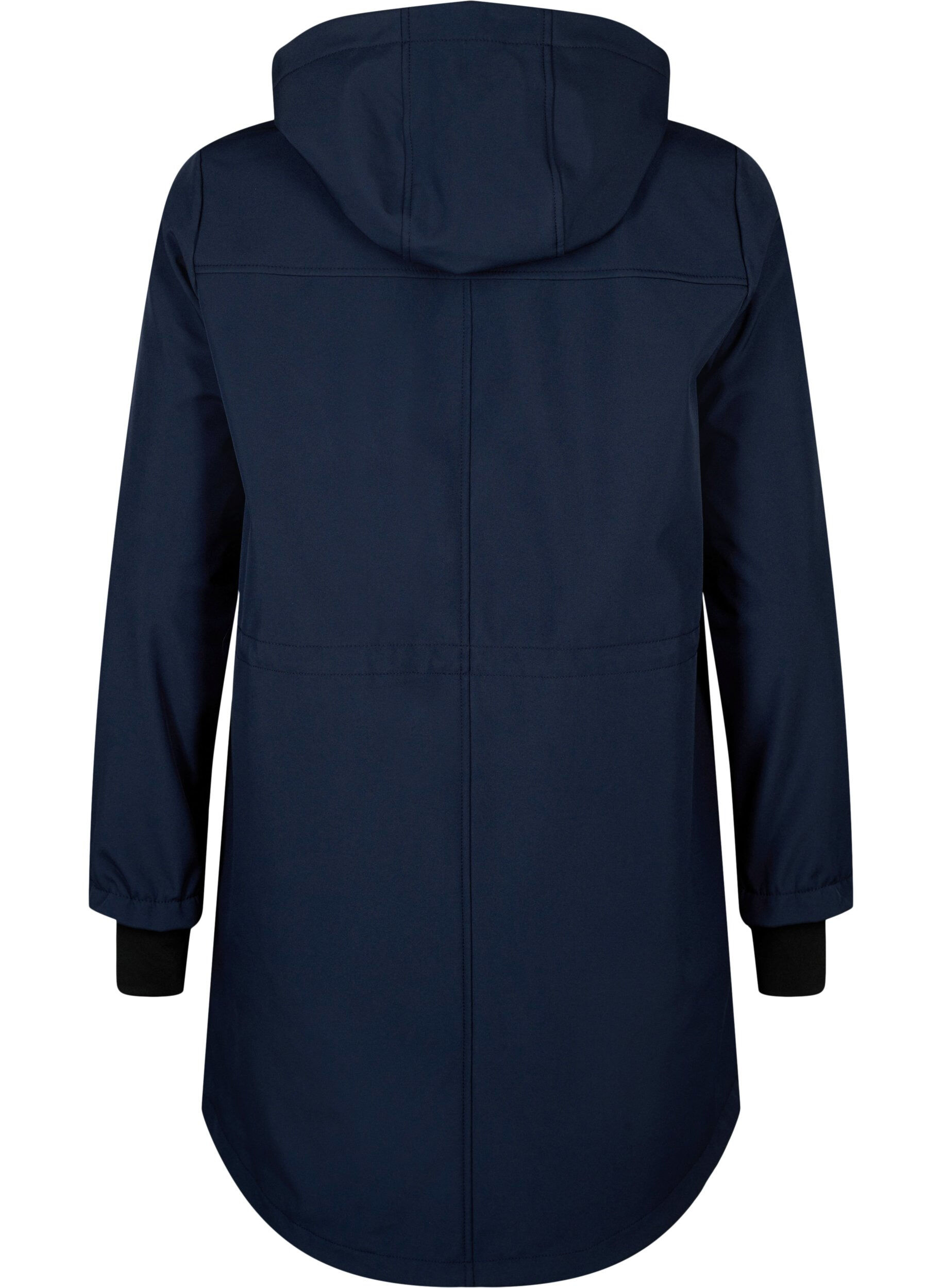 ZizziKurtka softshell z odpinanym kapturem, Niebieskie, Packshot image number 1