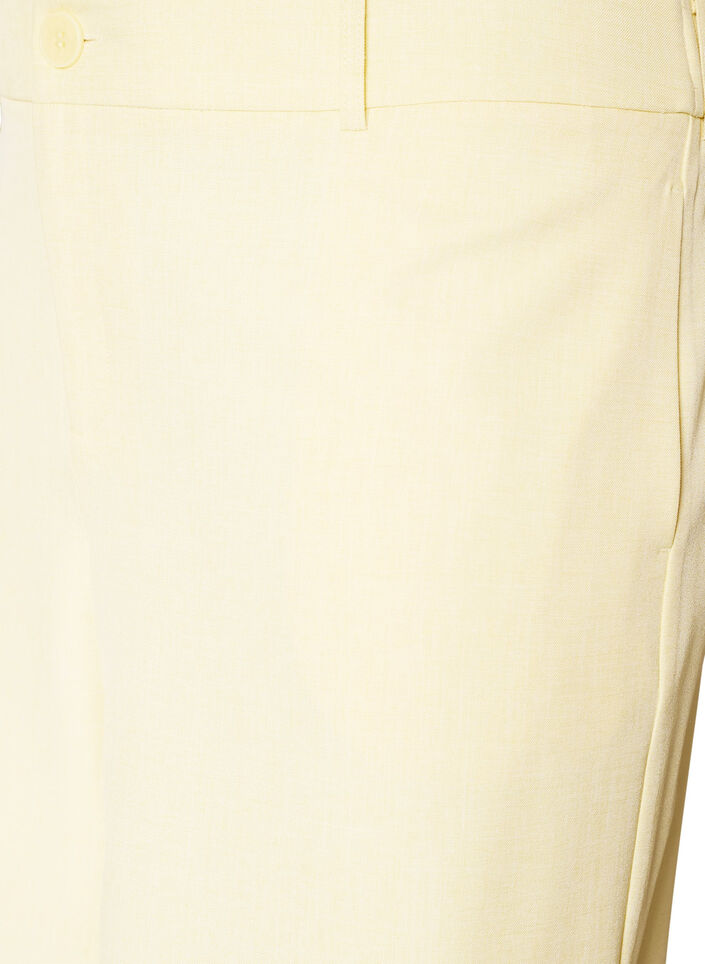 Luzne bermudy na wysokim stanie zamka, Ż&oacute;łty, Packshot image number 2