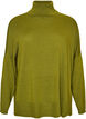Sweter z kolnierzykiem i luznym krojem, Zielony, Packshot image number 0