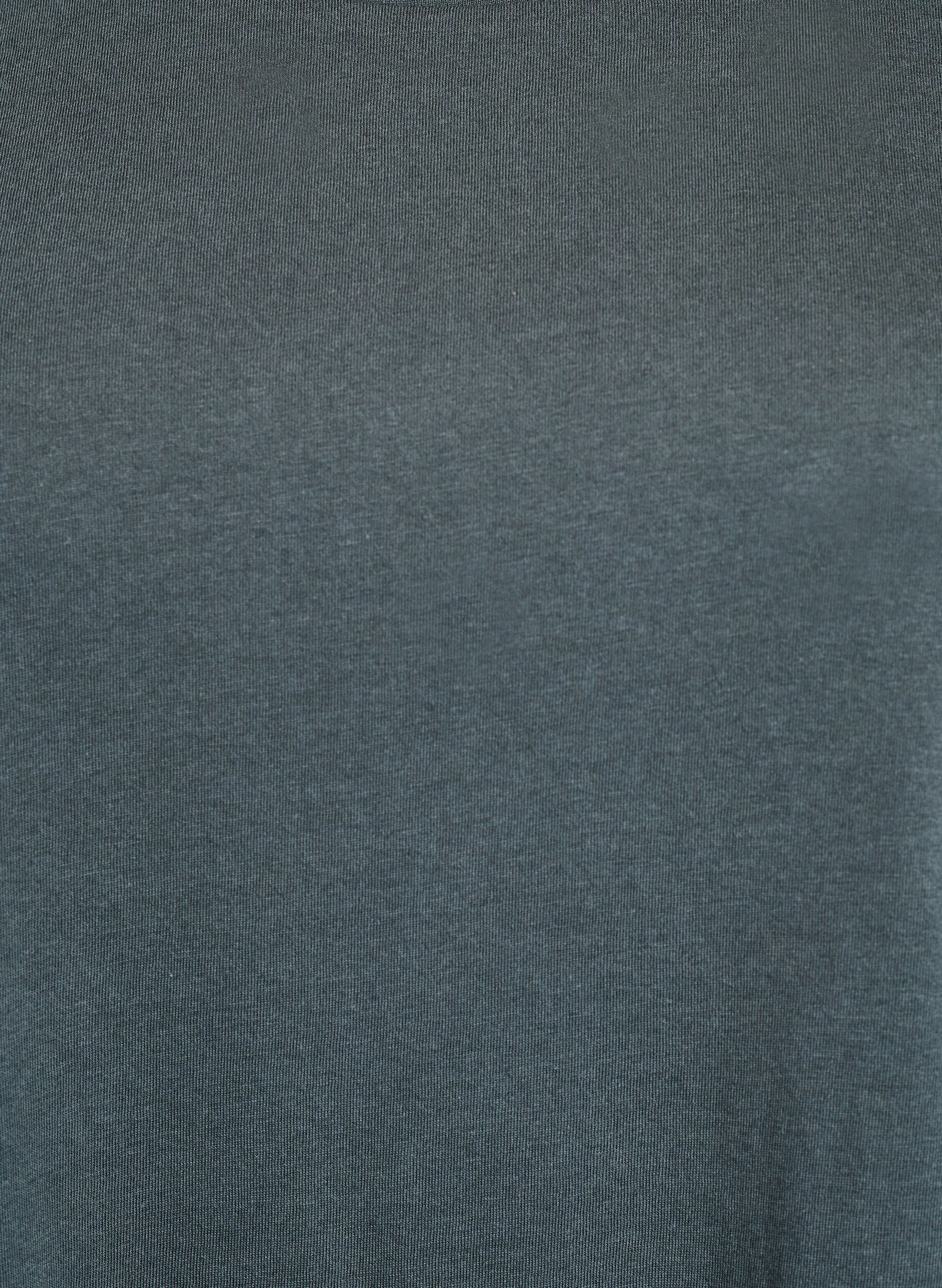 Zizzi T-shirt z kr&oacute;tkim rekawem w mieszance bawelny, Zielony, Packshot image number 2