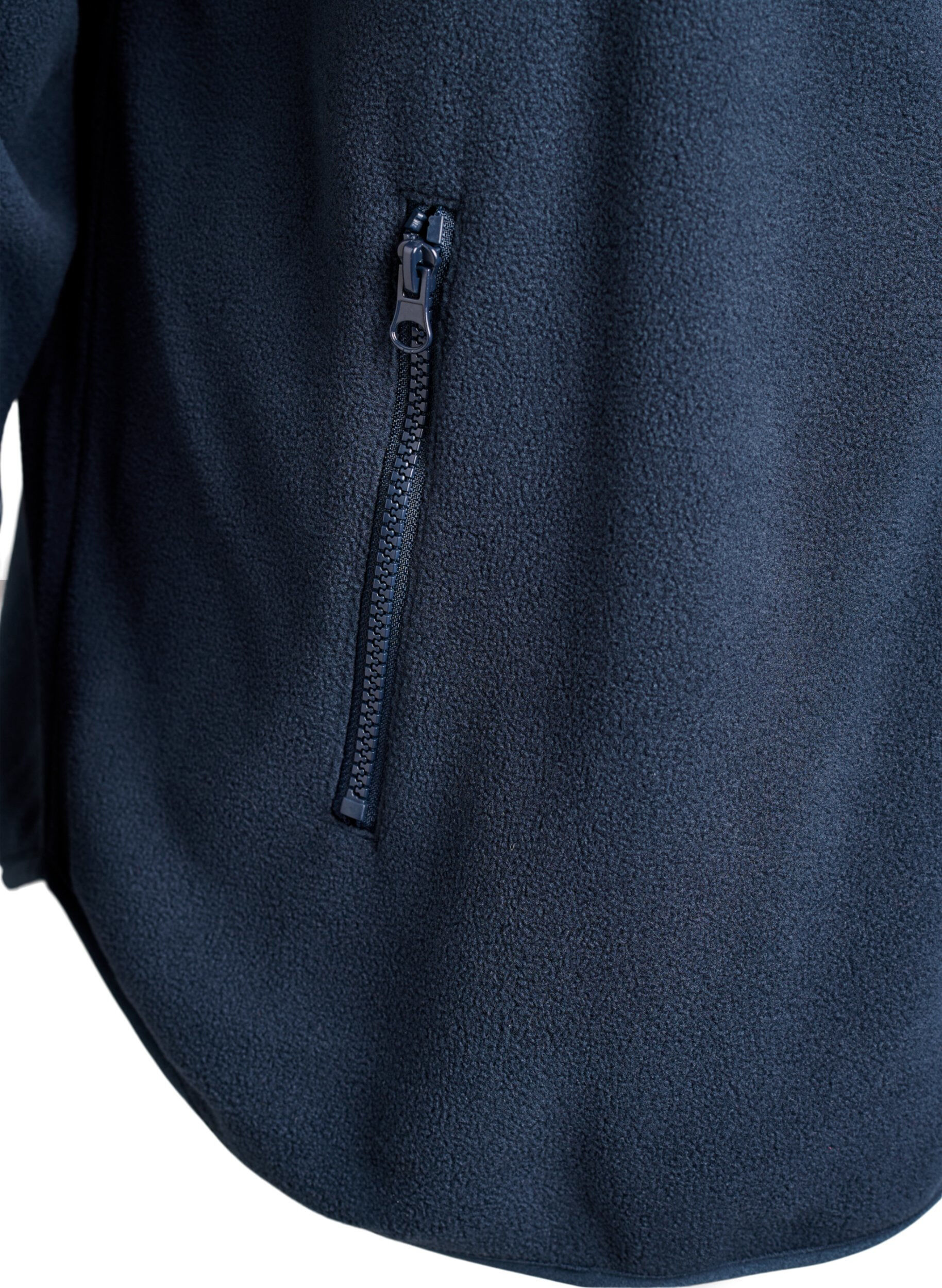 Zizzi Kurtka polarowa z zamkiem blyskawicznym i odblaskowa tasma, Niebieskie, Packshot image number 3