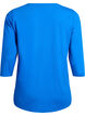 Bluzka treningowa z rekawami 3/4, Niebieskie, Packshot image number 1