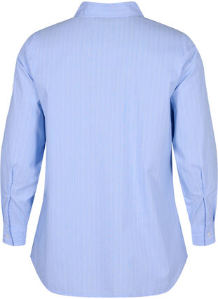 Koszula z mieszanki bawelny, Blue w. White Stripe, Packshot image number 1