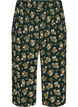 Spodnie culotte z nadrukiem, Czarne, Packshot image number 0