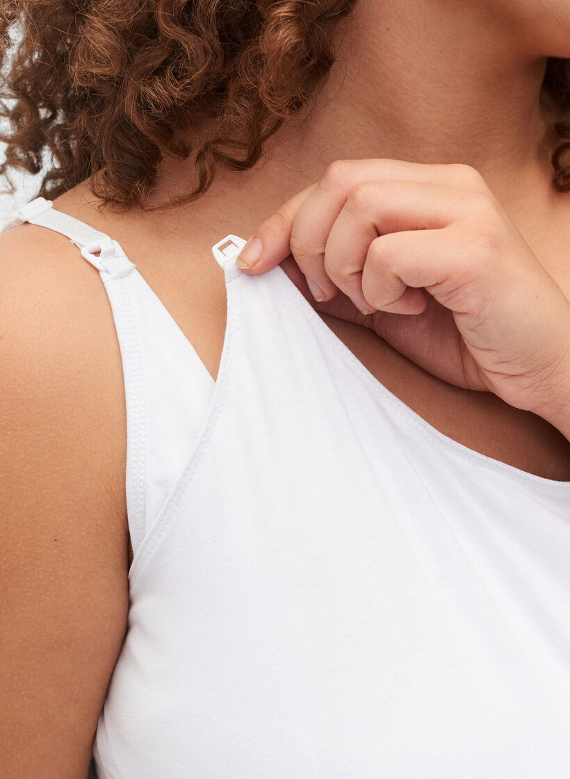 Top ciazowy z funkcja karmienia piersia, White, Model image number 2