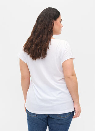 Koszulka z mieszanki bawelny, Bright White, Model image number 2