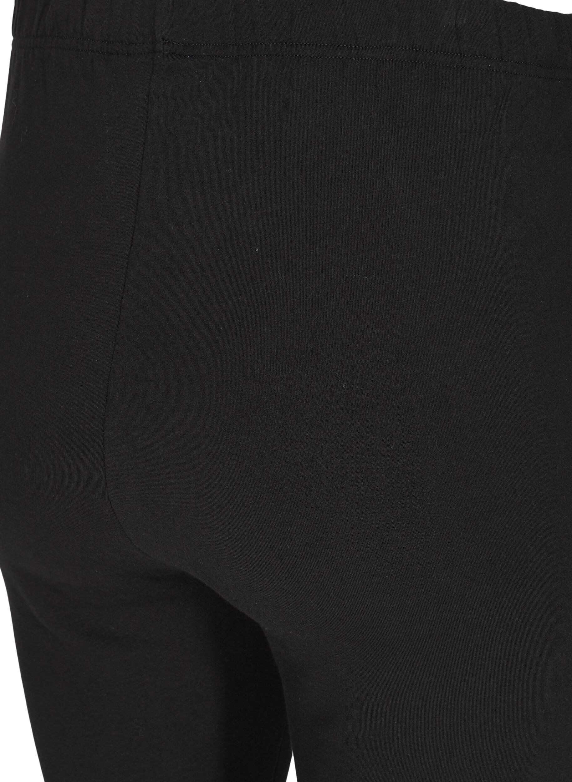 ZizziBawelniane legginsy z podszewka, Czarne, Packshot image number 2