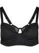 Underwired bra with back detail, Black, Packshot image number 0