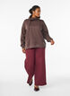 Bluza z wysokim kolnierzem i kieszeniami, Brązowy, Model image number 1