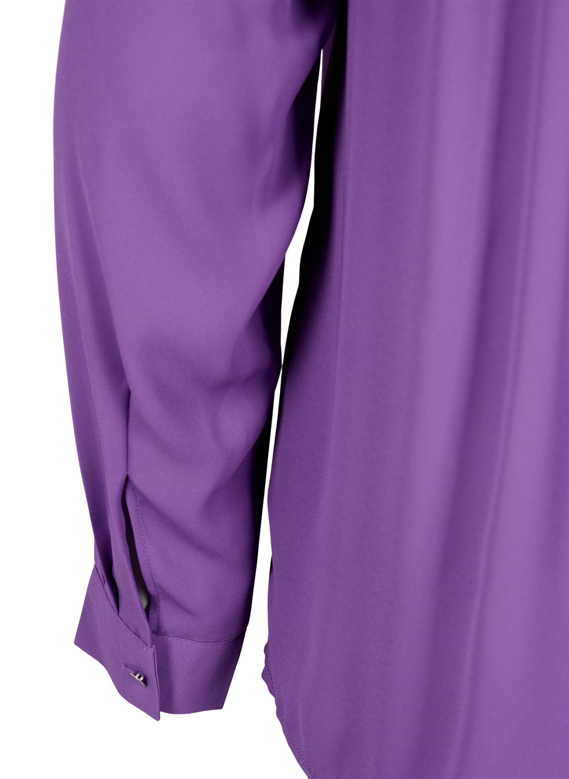 Zizzi Bluzka z dlugim rekawem i marszczeniami na plecach, Pansy, Packshot image number 3