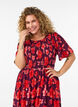 Sukienka z marszczeniem i nadrukiem kwiatowym, Fioletowy, Model image number 2