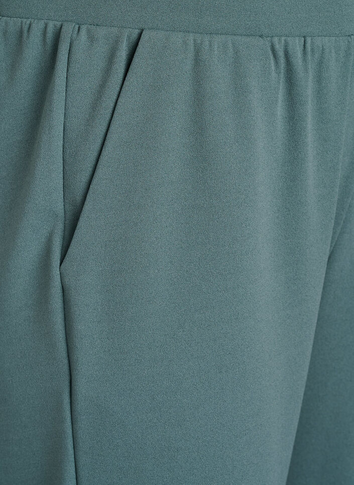 FLASH - Spodnie 3/4 o luznym kroju z wysokim stanem, Zielony, Packshot image number 2