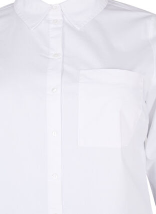 Koszula z mieszanki bawelny, Bright White, Packshot image number 2