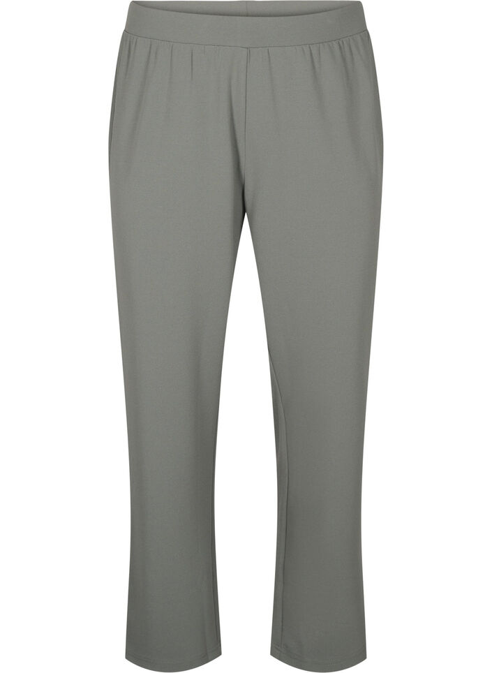 Spodnie o prostym kroju, Szary, Packshot image number 0
