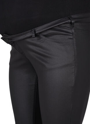 	 Powlekane spodnie ciazowe, Black, Packshot image number 2
