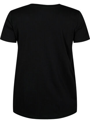 Sportowa koszulka z nadrukiem, Black w. Mind/Body, Packshot image number 1