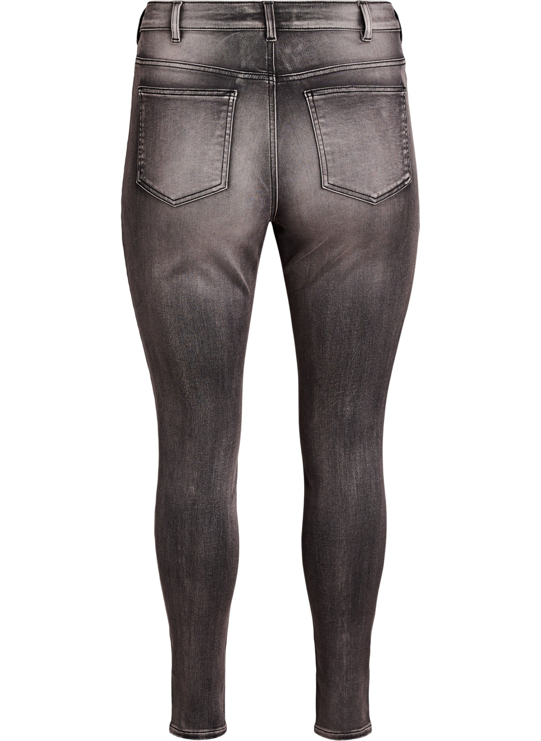 ZizziJeansy Amy super slim z wysokim stanem, Ciemnoszary, Packshot image number 1