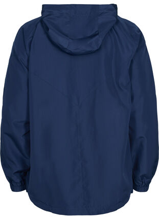 Krótka kurtka z kapturem i regulowanym sciagaczem u dolu, Navy Blazer, Packshot image number 1