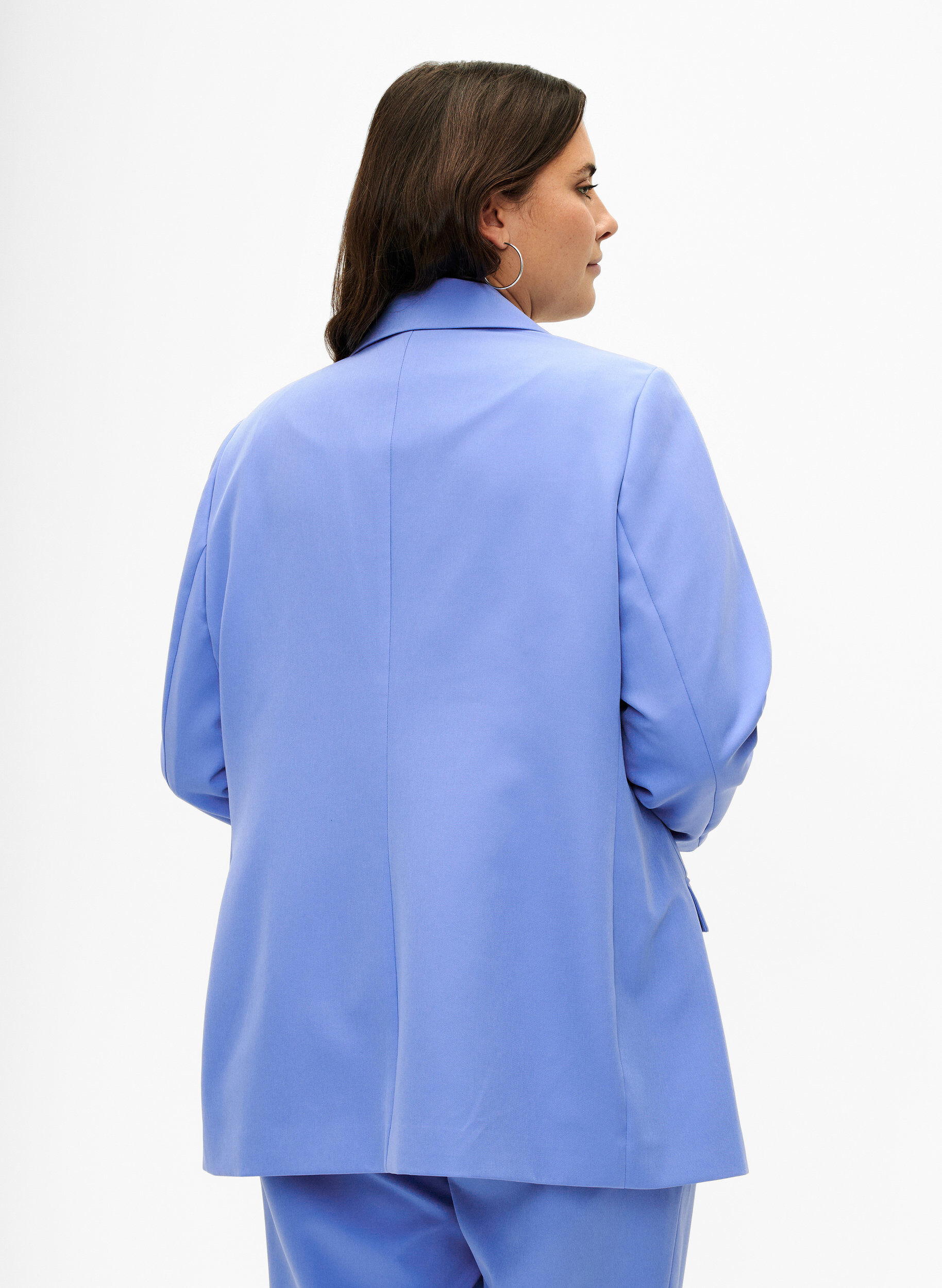 Zizzi Klasyczny blezer zapinany na guziki, Wedgewood, Model image number 1