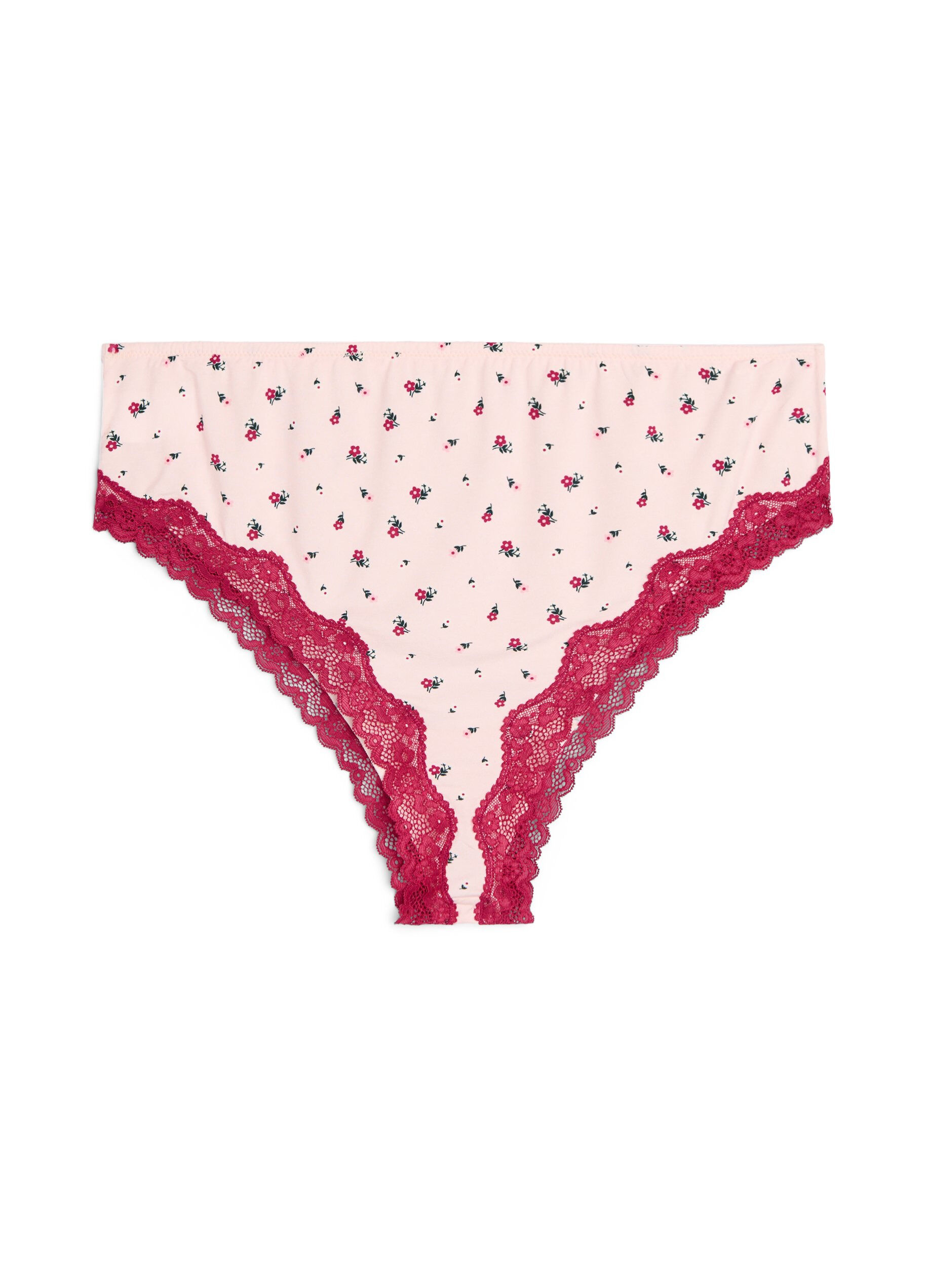 ZizziFigi brazylijskie z kwiatowym nadrukiem i koronka, R&oacute;żowy, Packshot image number 1