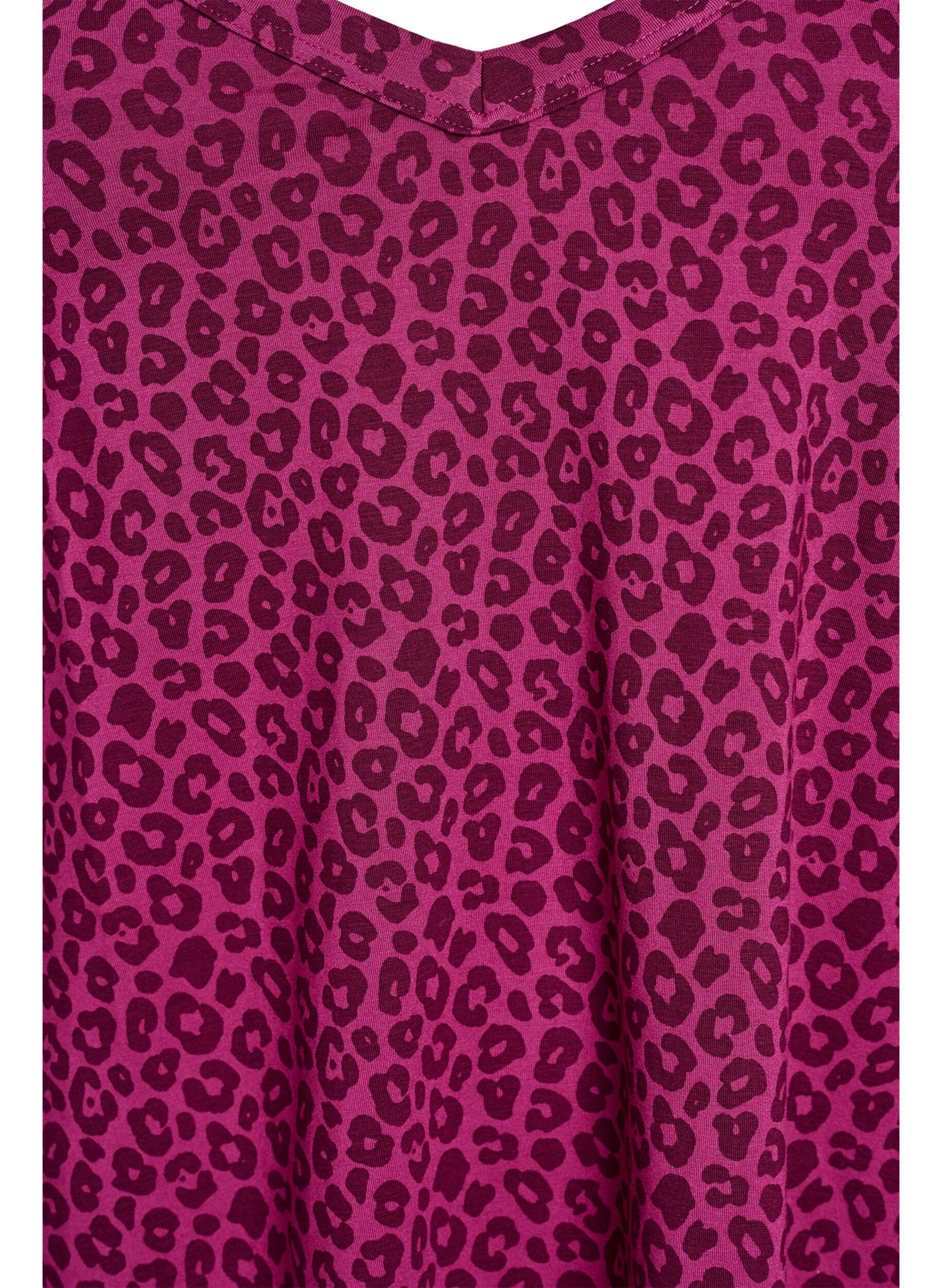 Zizzi Nocna bluzeczka na ramiaczkach z dekoltem w serek, R&oacute;żowy, Packshot image number 2