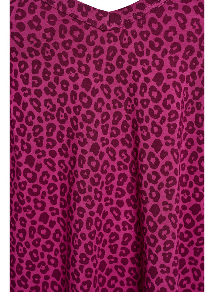 Nocna bluzeczka na ramiaczkach z dekoltem w serek, Różowy, Packshot image number 2