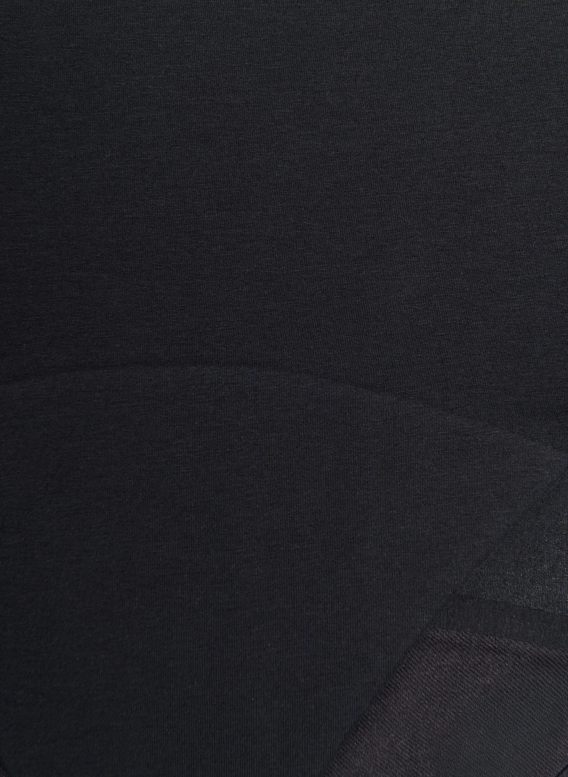 Zizzi Majtki menstruacyjne z bawelny z wysokim stanem, Czarne, Packshot image number 2