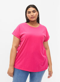 Koszulka z krótkimi rekawami wykonana z mieszanki bawelny, Raspberry Sorbet, Model