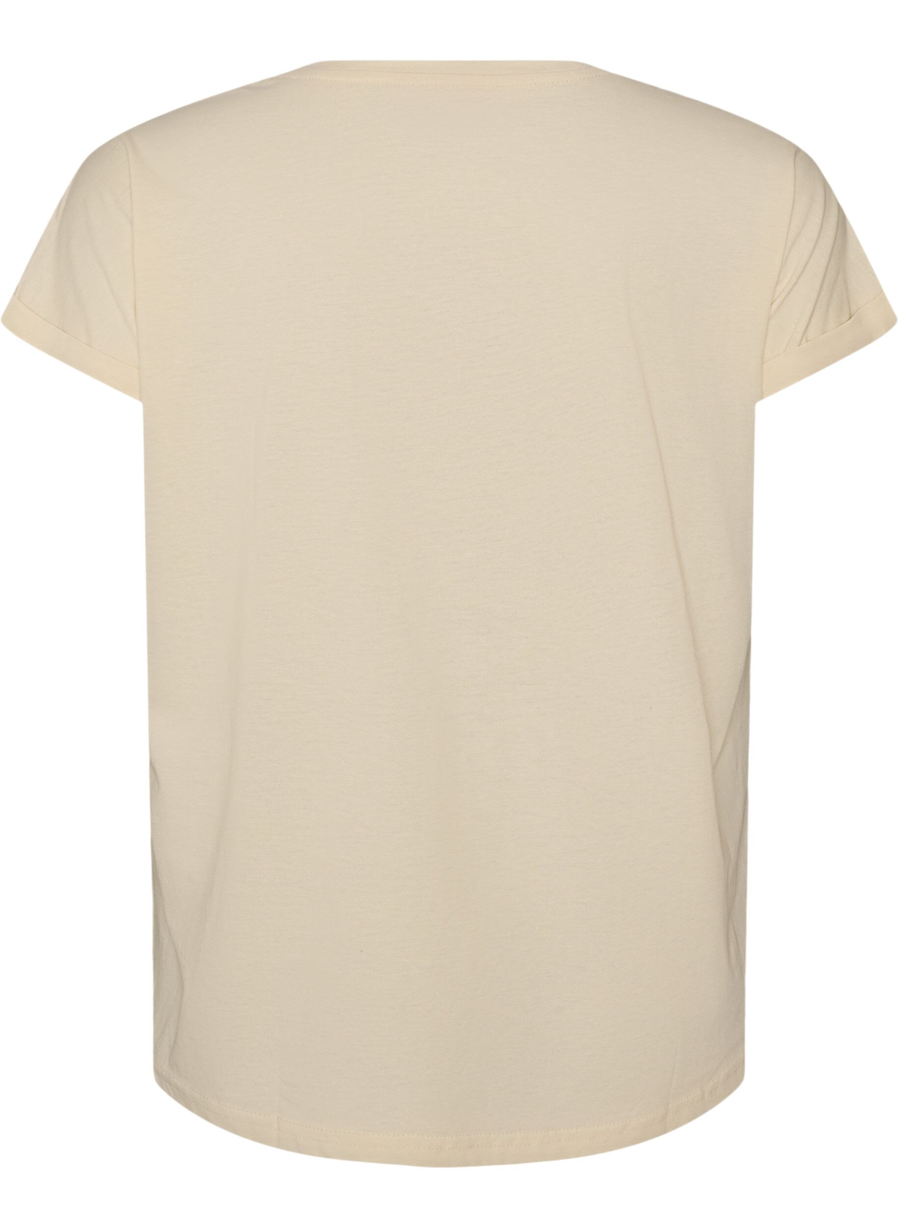 ZizziT-shirt z ozdobnym nadrukiem z przodu, Biały, Packshot image number 1