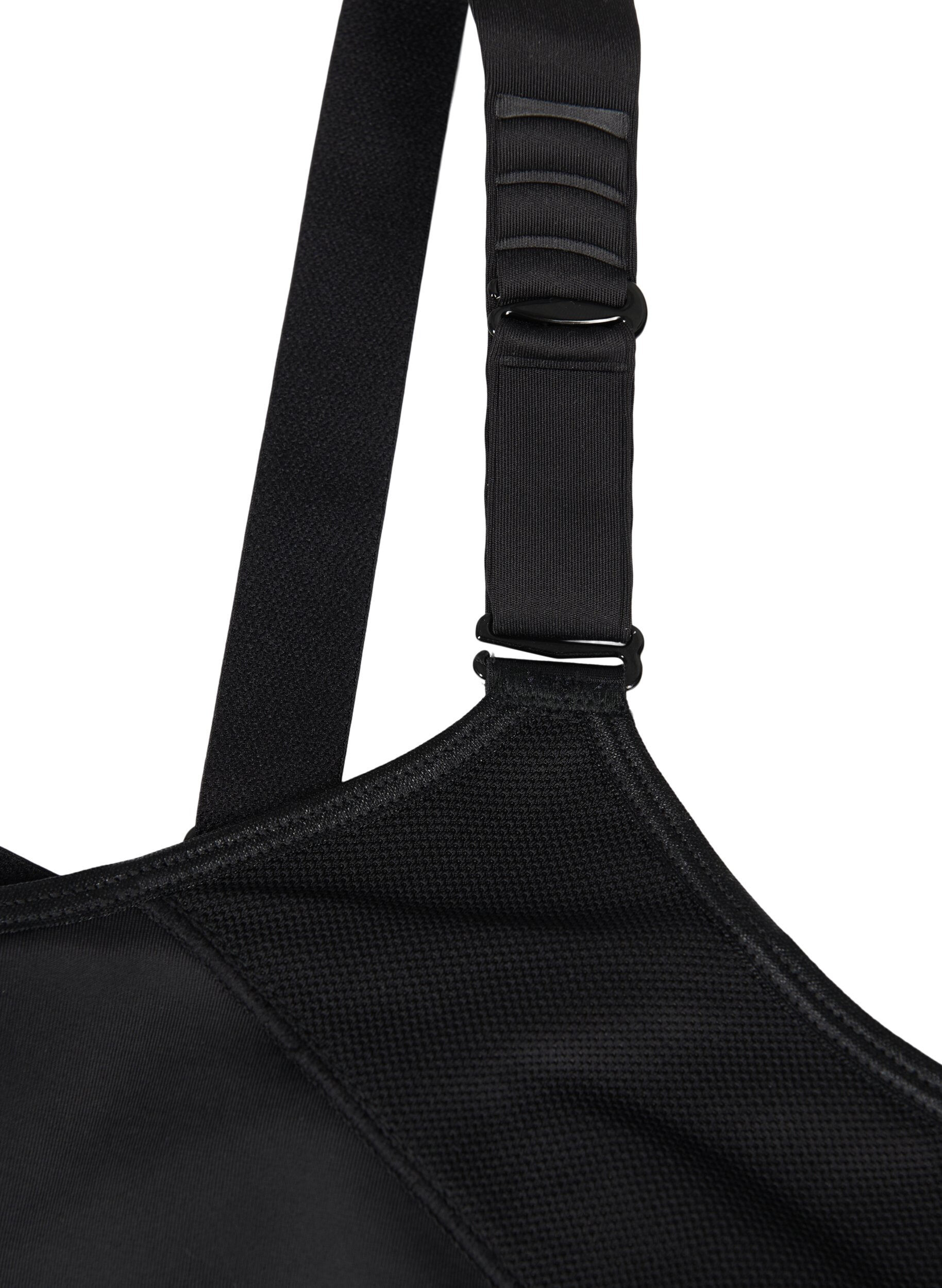Zizzi CORE, SUPER HIGH, SPORTS BRA &ndash; Biustonosz sportowy z regulowanymi ramiaczkami, Black, Packshot image number 3