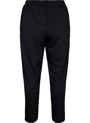 Spodnie z mieszanki modalu z rozcieciem, Black, Packshot image number 1