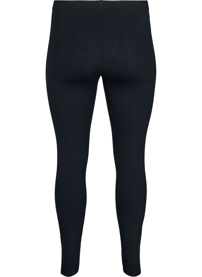 Legginsy basic z wiskozy, Czarne, Packshot image number 1