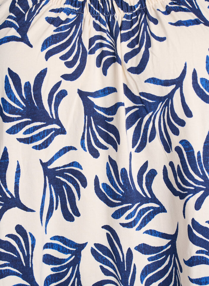 Sukienka midi na ramiaczkach z organicznej bawelny, Biały, Packshot image number 2