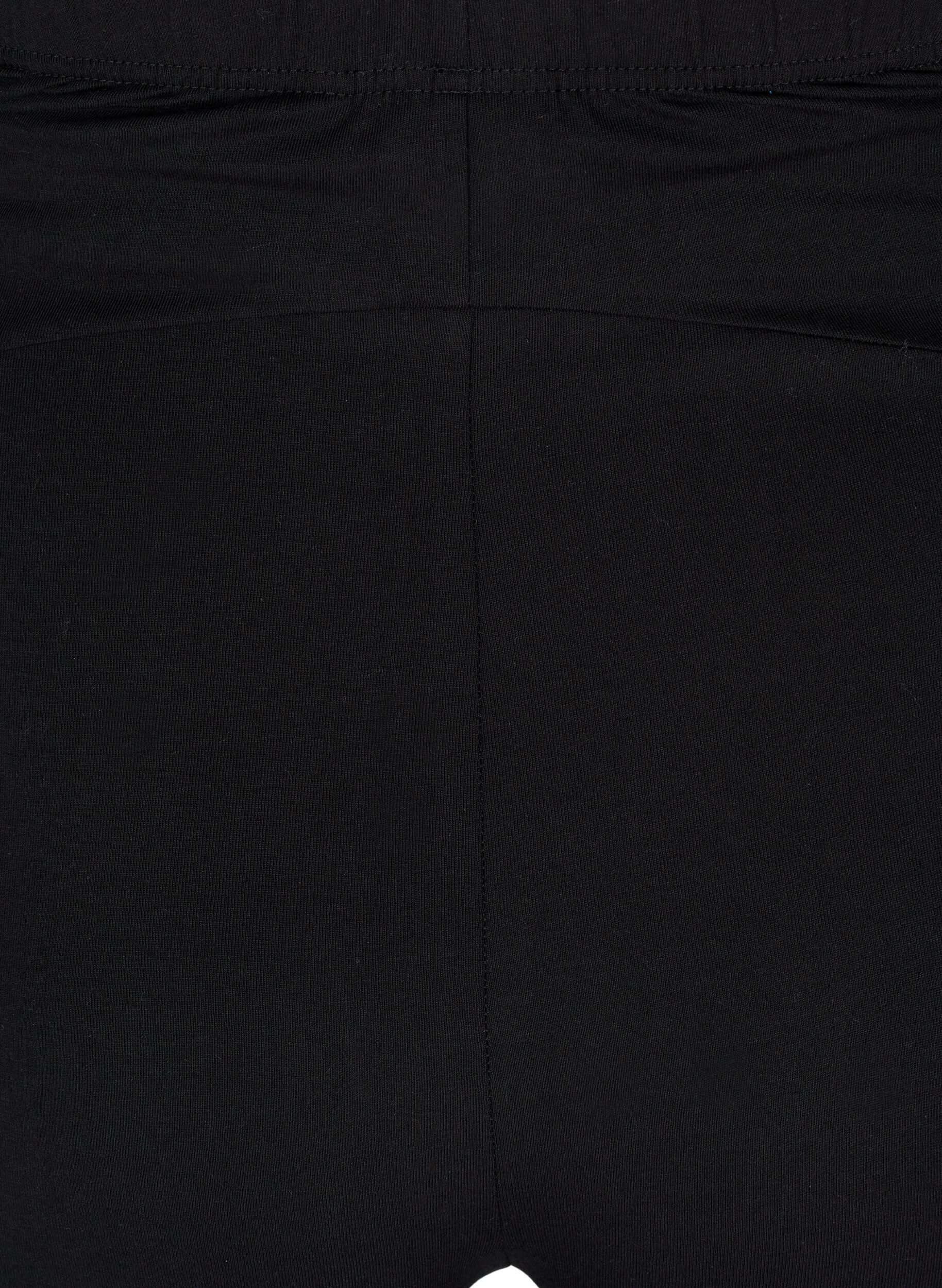 Zizzi Bawelniane obcisle szorty ciazowe, Czarne, Packshot image number 3