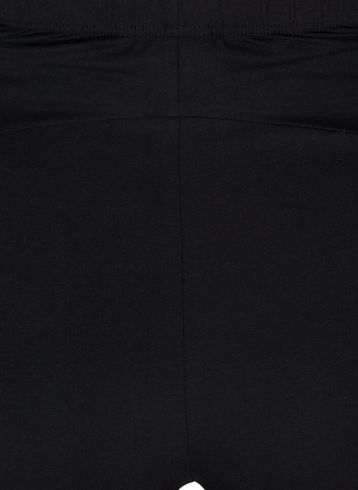 Bawelniane obcisle szorty ciazowe, Czarne, Packshot image number 3