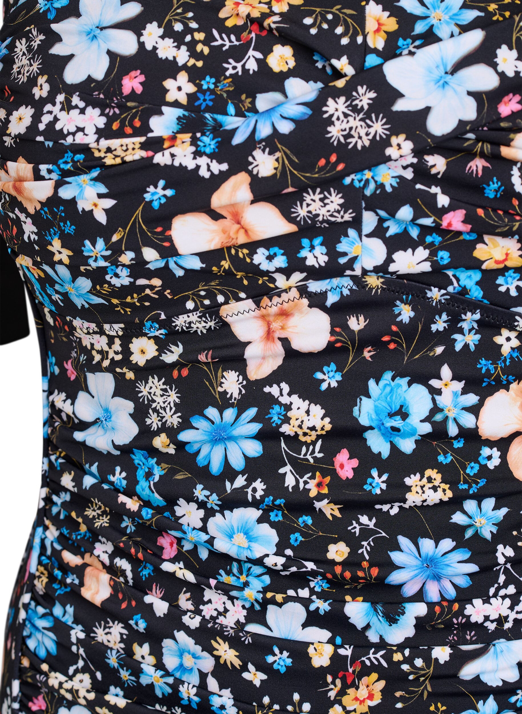 Zizzi Usztywniany kostium kapielowy z nadrukiem, Niebieskie, Packshot image number 2