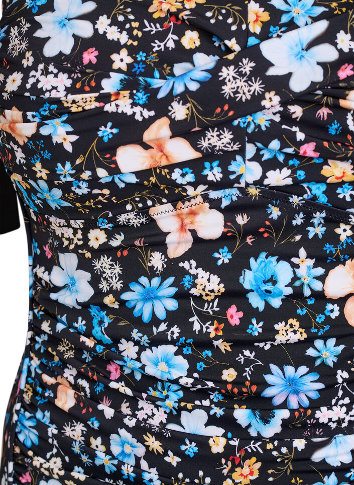 Usztywniany kostium kapielowy z nadrukiem, Niebieskie, Packshot image number 2