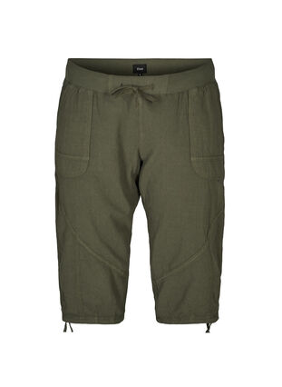 Bawelniane spodnie o luznym kroju, Ivy Green, Packshot image number 0