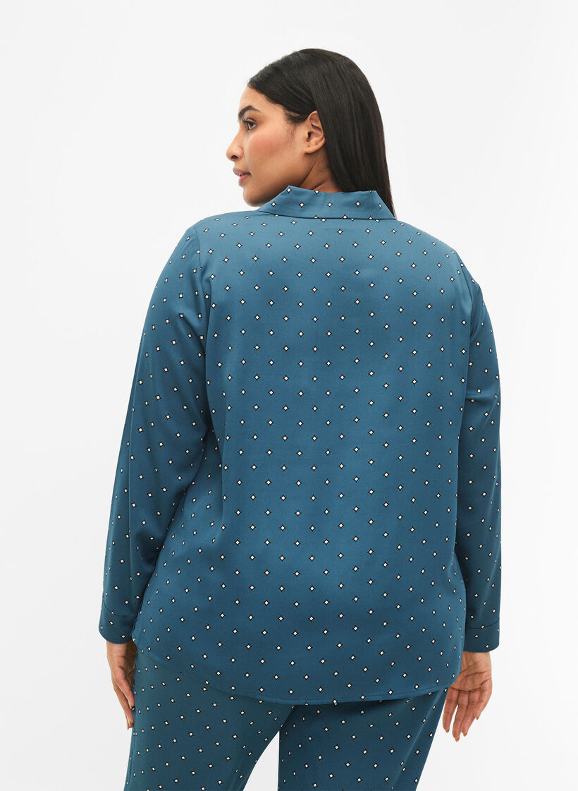 Koszula nocna z nadrukiem, Zielony, Model image number 1